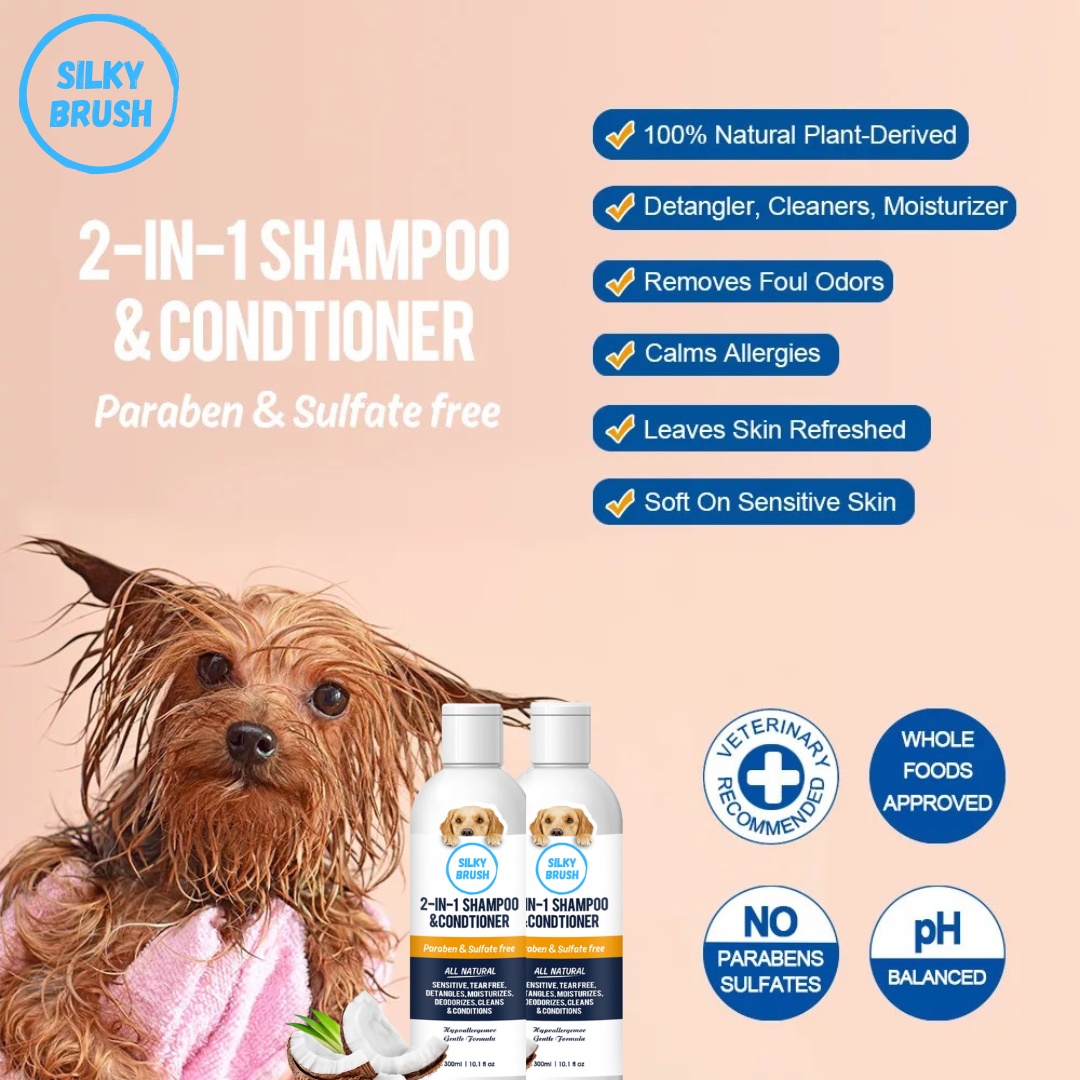 SilkyShampoo™ - 2 in 1 Organic Shampoo & Conditioner