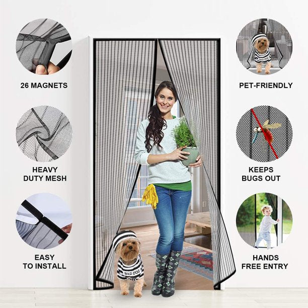 Magnetic Screen Door - Universal Size