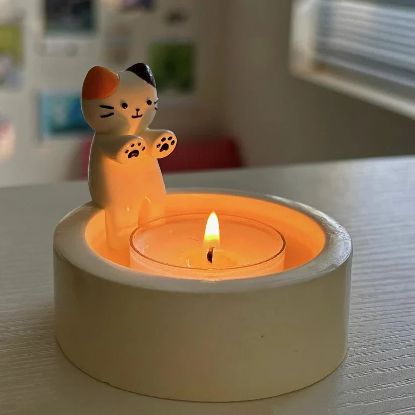 Kitty Candle Holder