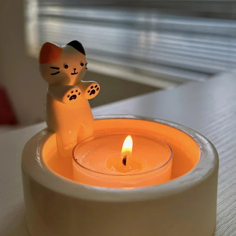 Kitty Candle Holder