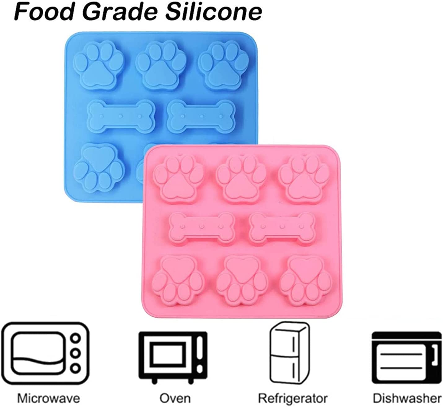 Silicone Bake/Freeze Dog Treat Tray
